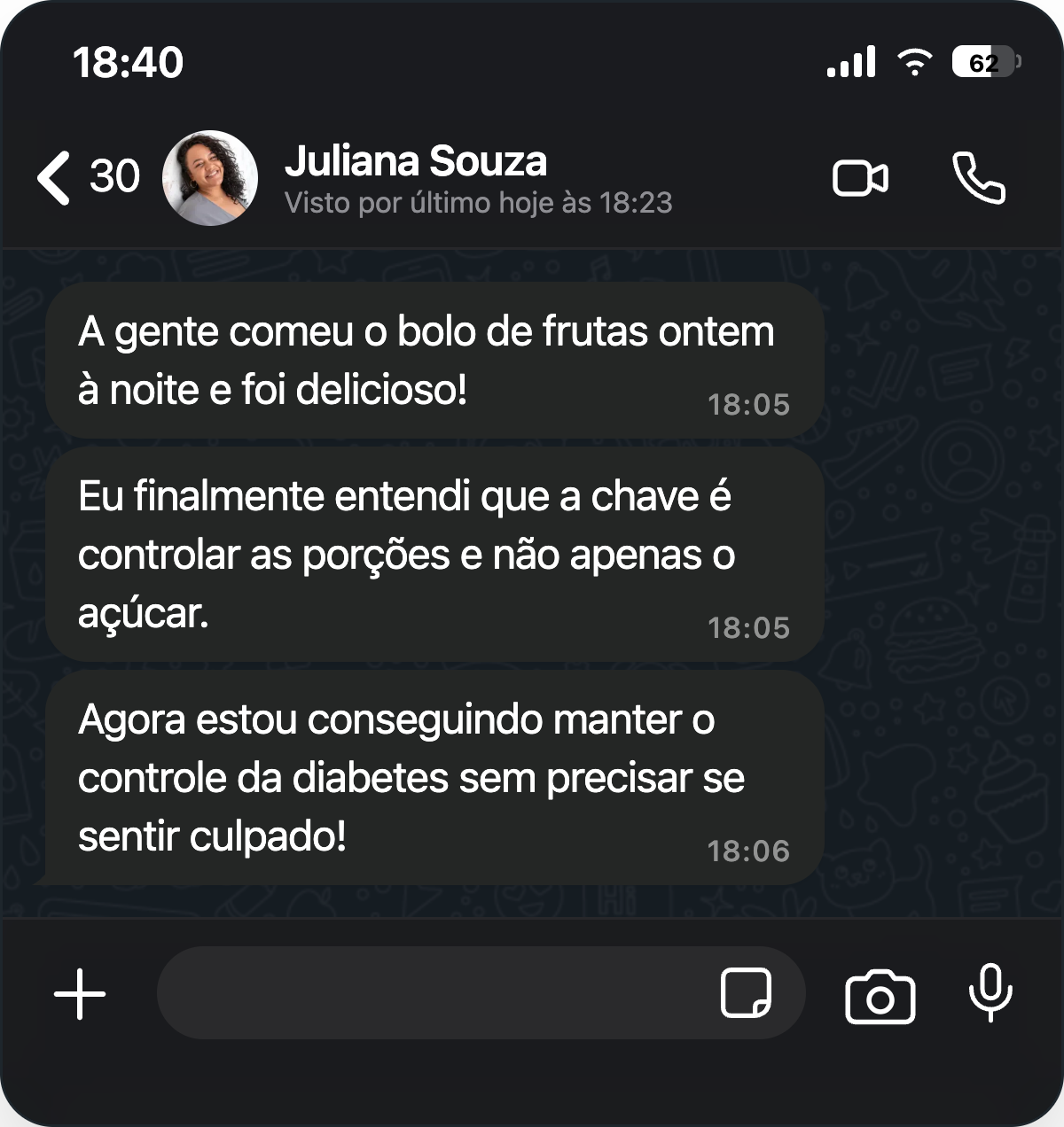 Depoimento de Juliana Souza